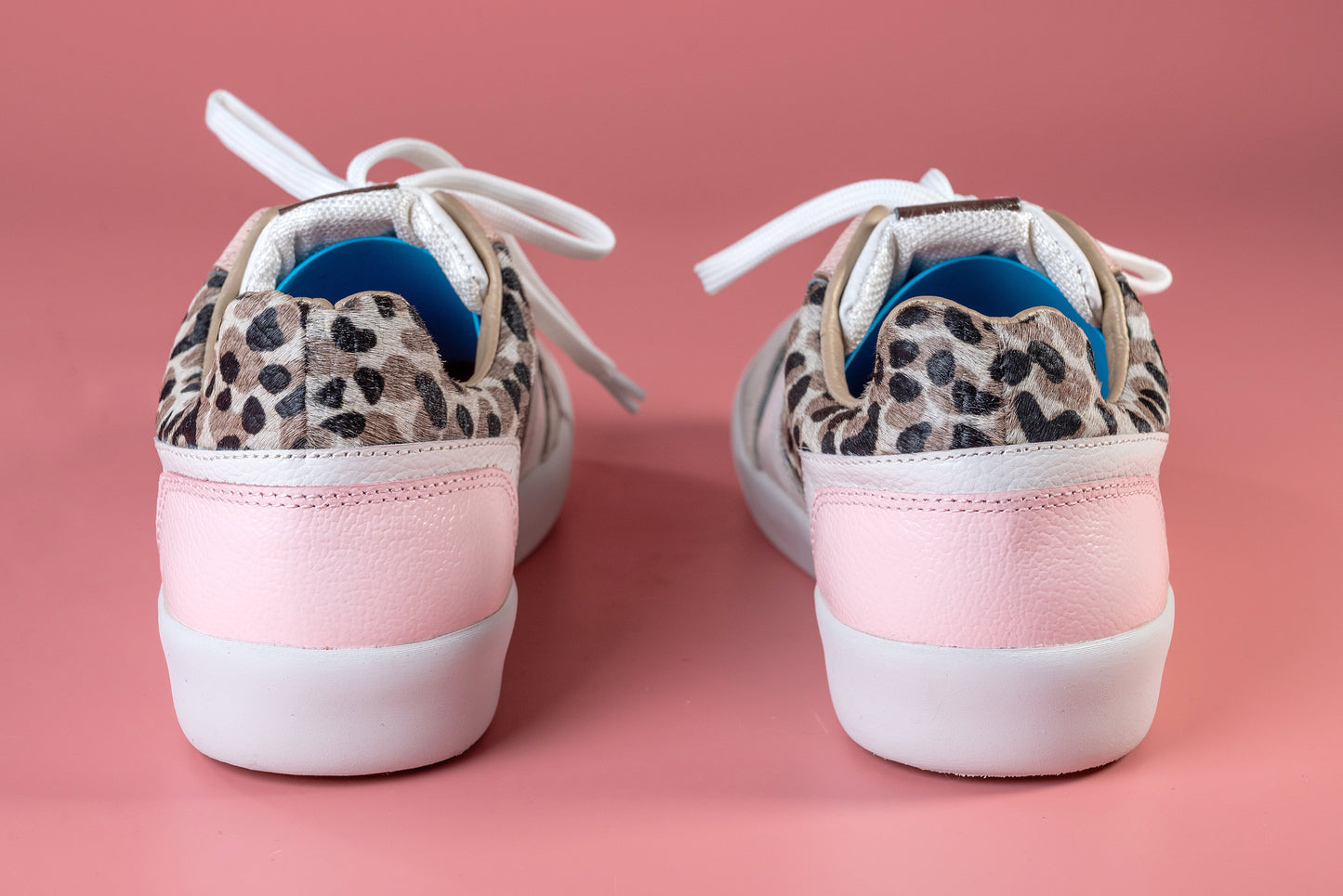 ALICIA- tenis de cuero para mujer (rosa print)